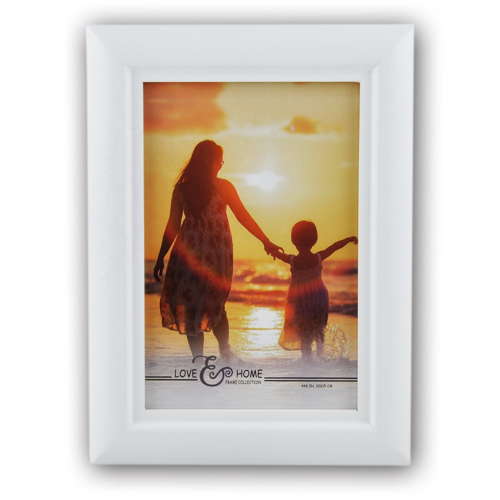 4x6 Inches Display Curve Wide Moulding Wood Grain Wall Mounted Wood Picture Frame Tabletop Solid WoodenPhoto Frame