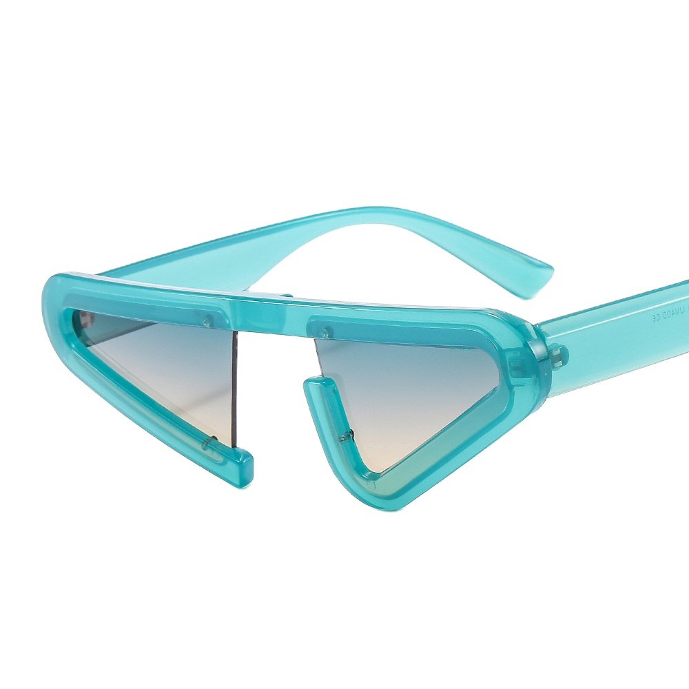 2024 New fashion personality triangle lentes de sol futuristic y2k sunglasses men and women uv400 high-quality eyeglasses custom