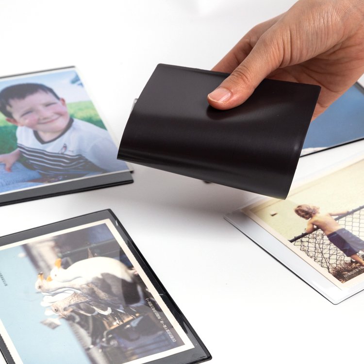 Customized Fridge Magnet Photo Frames 4x6 5x7 Photo Sleeves Soft PVC Picture Magnetic Photo Frame For Refrigerator