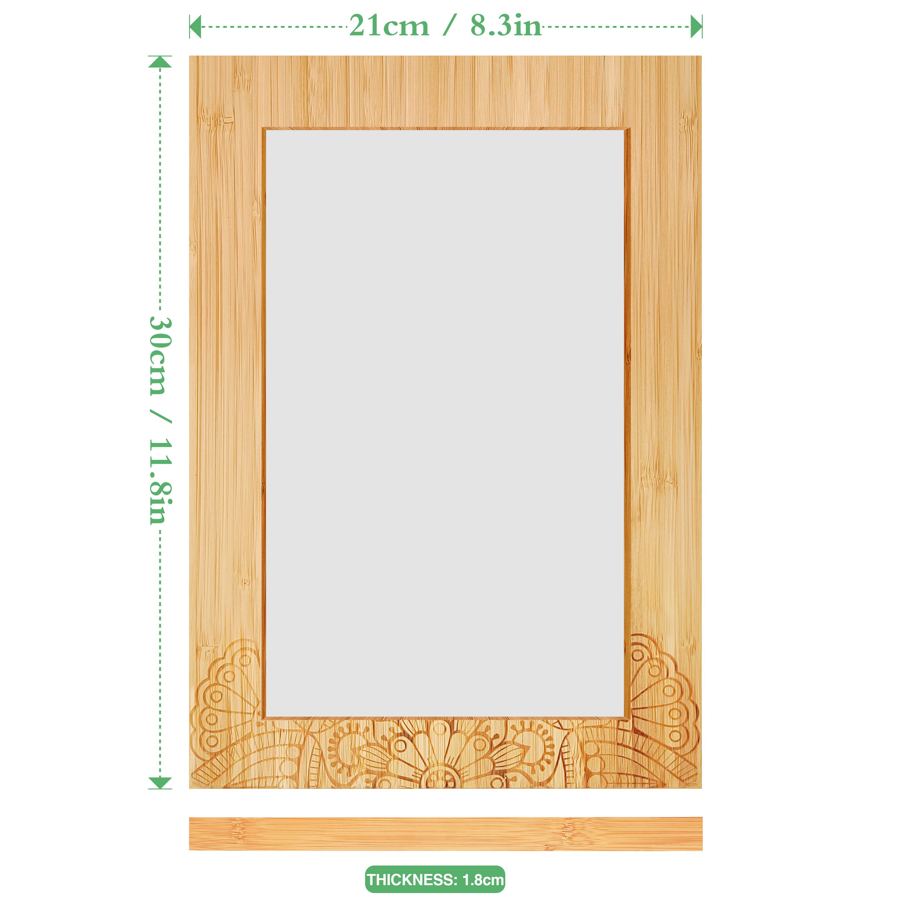 YCZM Manufacturer Wholesale Large Mini Bamboo Wooden Wall Floating Family Wedding Photo Picture Frame On Sale
