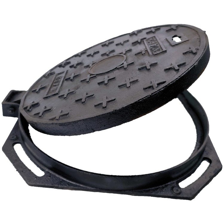 Round Sand Casting Ductile Cast Iron Recessed Round Manhole Cover And Frame Mould