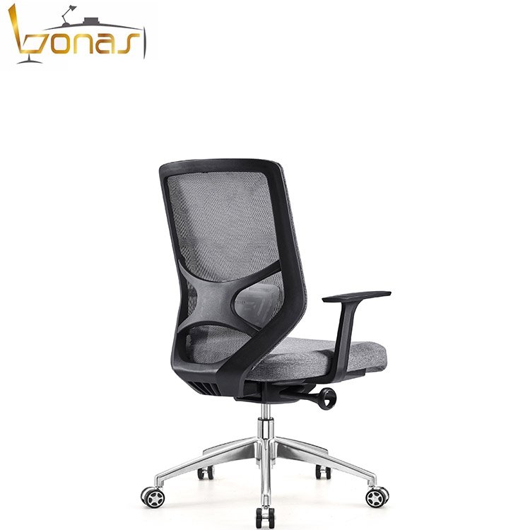 Modern Design Nylon Back Frame With HIght Elastic Mesh High Adjustable Simple Nylon Arm Mould Foam Office Chair