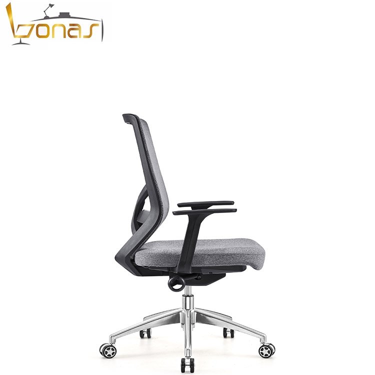 Modern Design Nylon Back Frame With HIght Elastic Mesh High Adjustable Simple Nylon Arm Mould Foam Office Chair