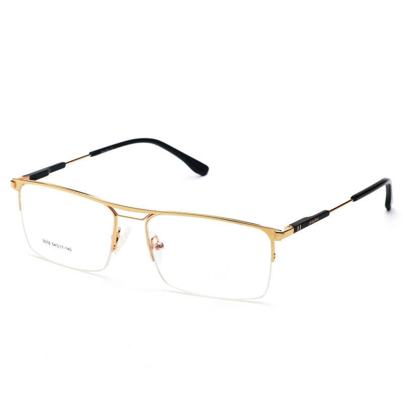 Hot Sell Fashion Wholesale Eyewear Metal Half Rimless Frame Eyeglasses Frames Optical Frames For Men Women