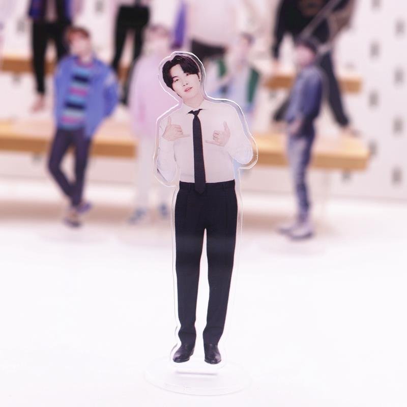 Hot Sell Unique Custom Double Side Printed Hologram K-pop Plastic Base Figures Acrylic Standee