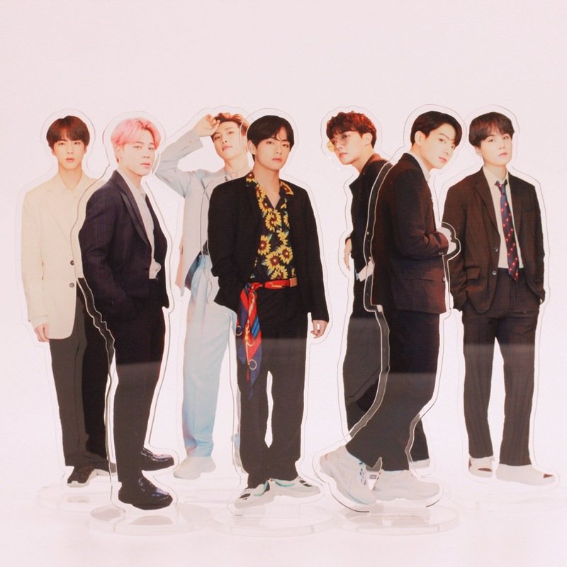 Hot Sell Unique Custom Double Side Printed Hologram K-pop Plastic Base Figures Acrylic Standee