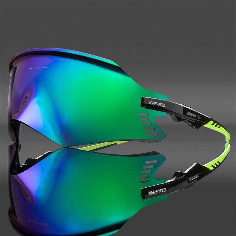 KAPVOE sport sunglasses new arrival mirror colorful lens with rimless frame for outdoor sports running cycling fishing men women