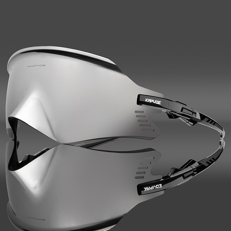 KAPVOE sport sunglasses new arrival mirror colorful lens with rimless frame for outdoor sports running cycling fishing men women