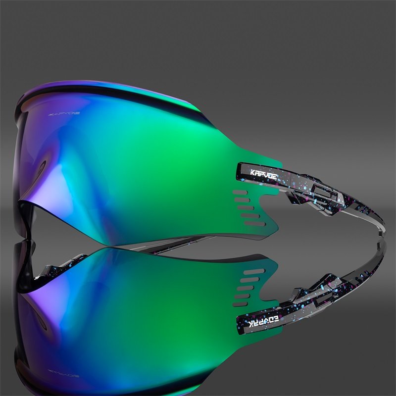 KAPVOE sport sunglasses new arrival mirror colorful lens with rimless frame for outdoor sports running cycling fishing men women