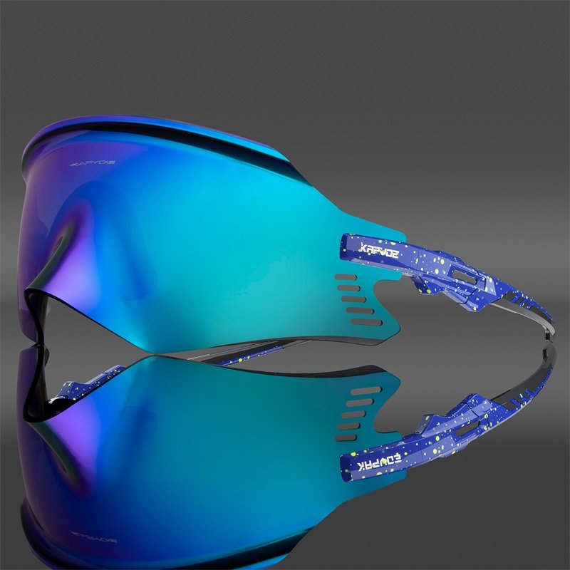 KAPVOE sport sunglasses new arrival mirror colorful lens with rimless frame for outdoor sports running cycling fishing men women
