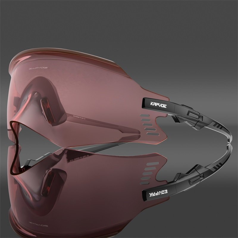 KAPVOE sport sunglasses new arrival mirror colorful lens with rimless frame for outdoor sports running cycling fishing men women
