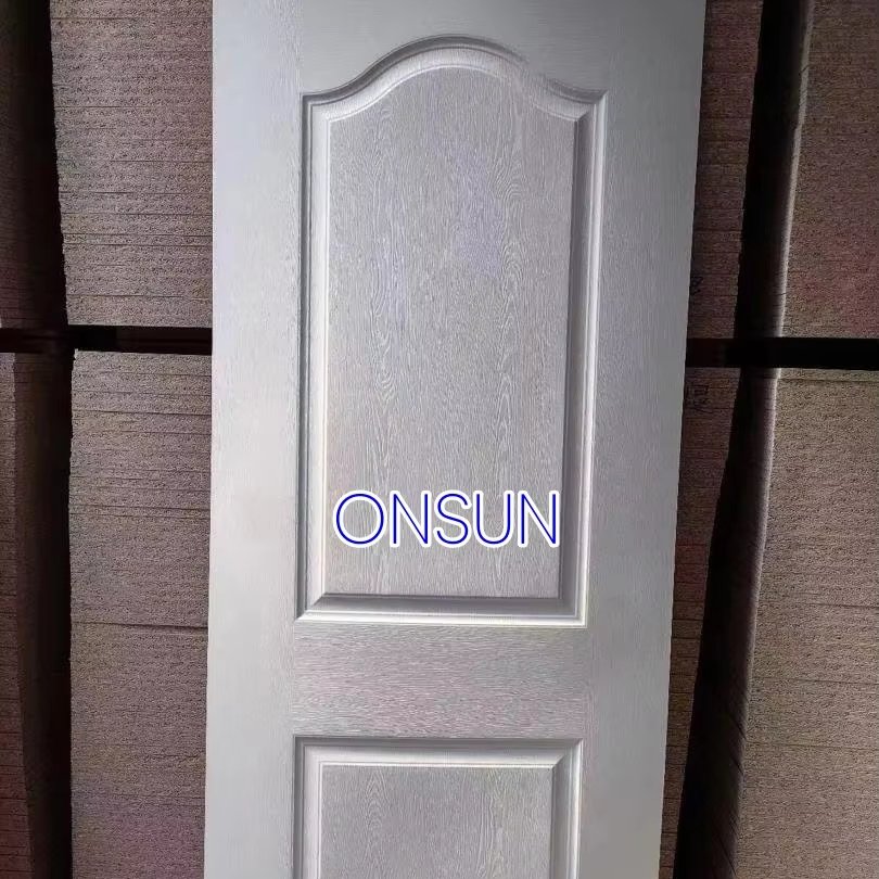 Melamine white color door skin 830*2050*2.5mm interior door export to South Africa market