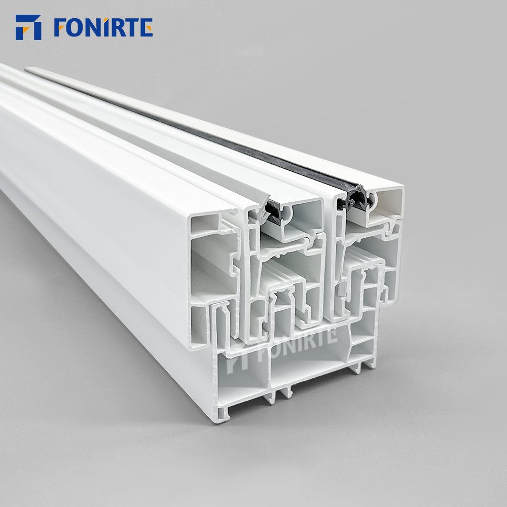 White Plastic Extrusion High standard OEM sliding and casement windows others doors pvc profile