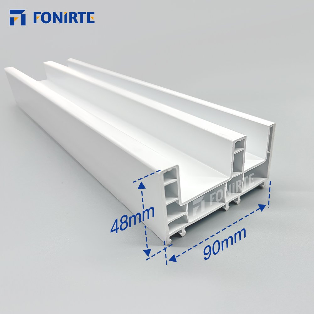White Plastic Extrusion High standard OEM sliding and casement windows others doors pvc profile