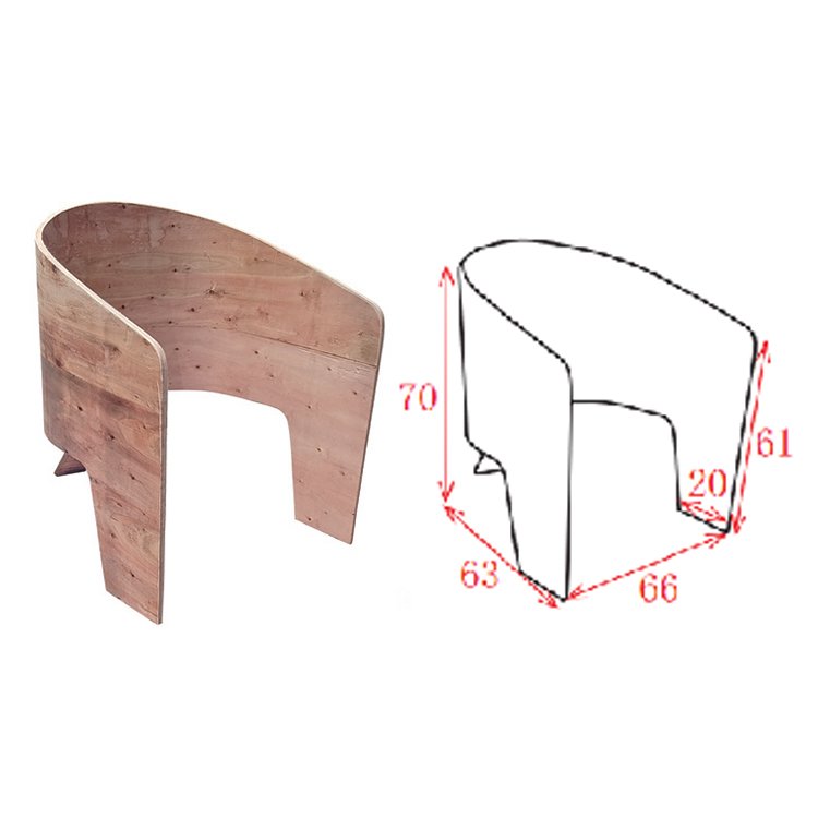 New Factory-Sold Low-Cost Moulded Leisure Chair Wood Plywood Furniture Accessory