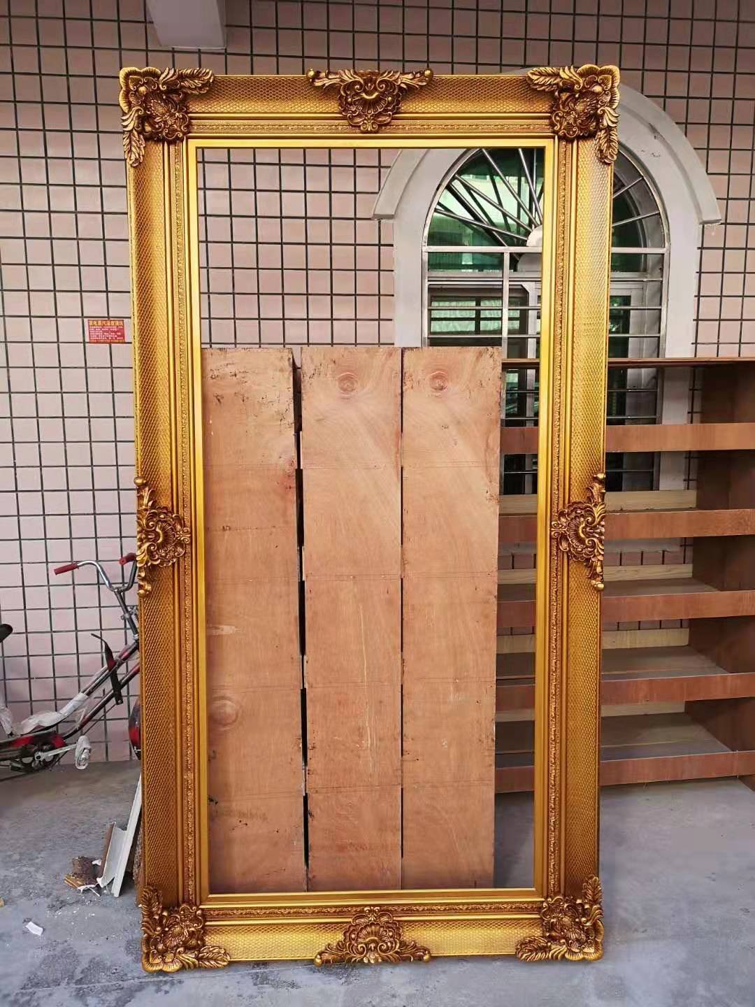Manufacturers Wholesale Customized Ornate Classical Gold Solid Wooden Painting Frame Moulding for Art Gallery Home Decor