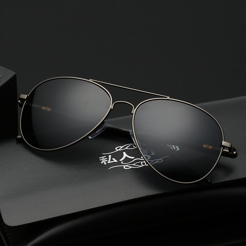 2025 Classic Sunglasses Frames Large Double Bridge Polarized Sports Retro Black Lenses Sunglasses Vintage Retro Sunglasses