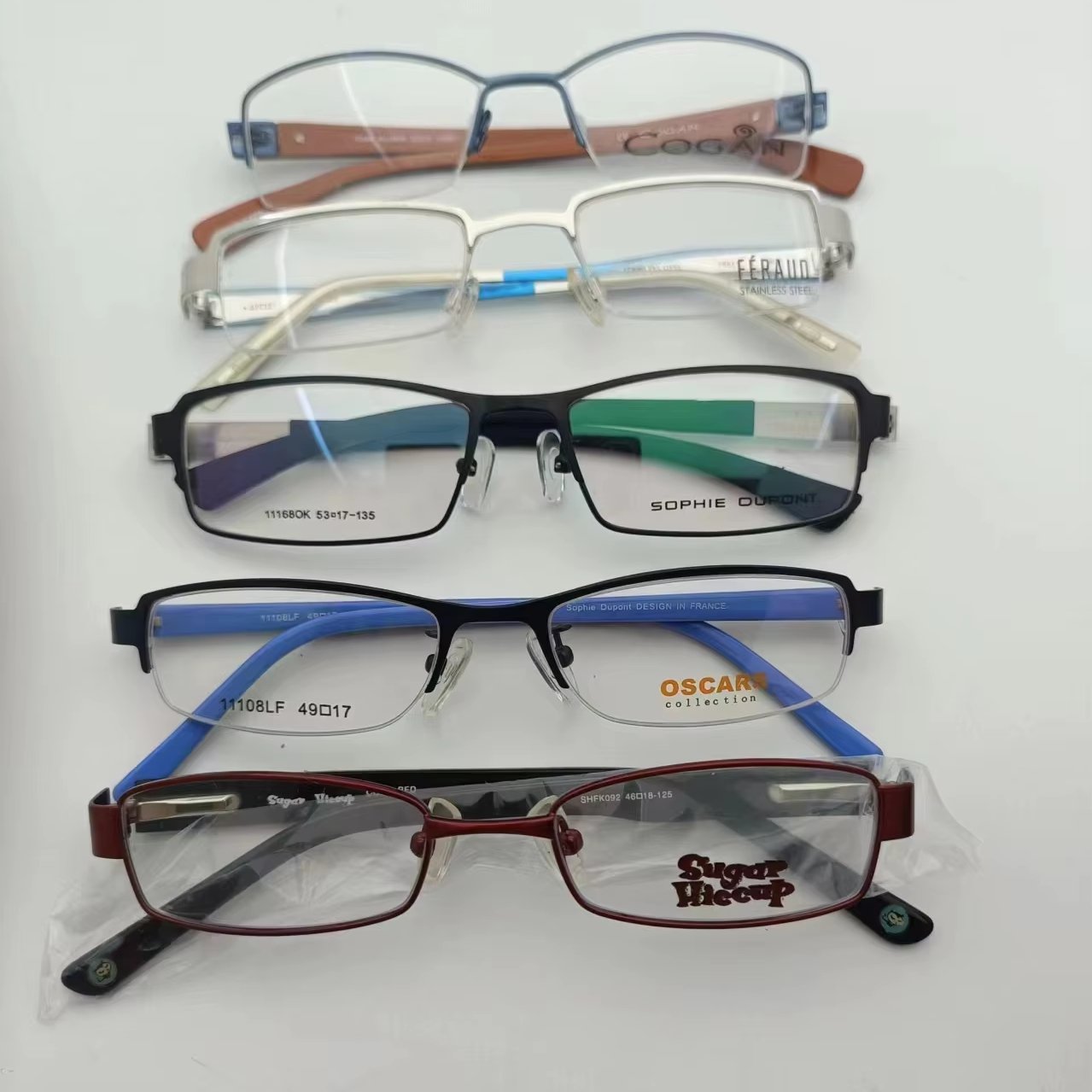 80s 90s Vintage Eyewear Designer Metal Frames Small Size Acetate Eyeglasses Frames