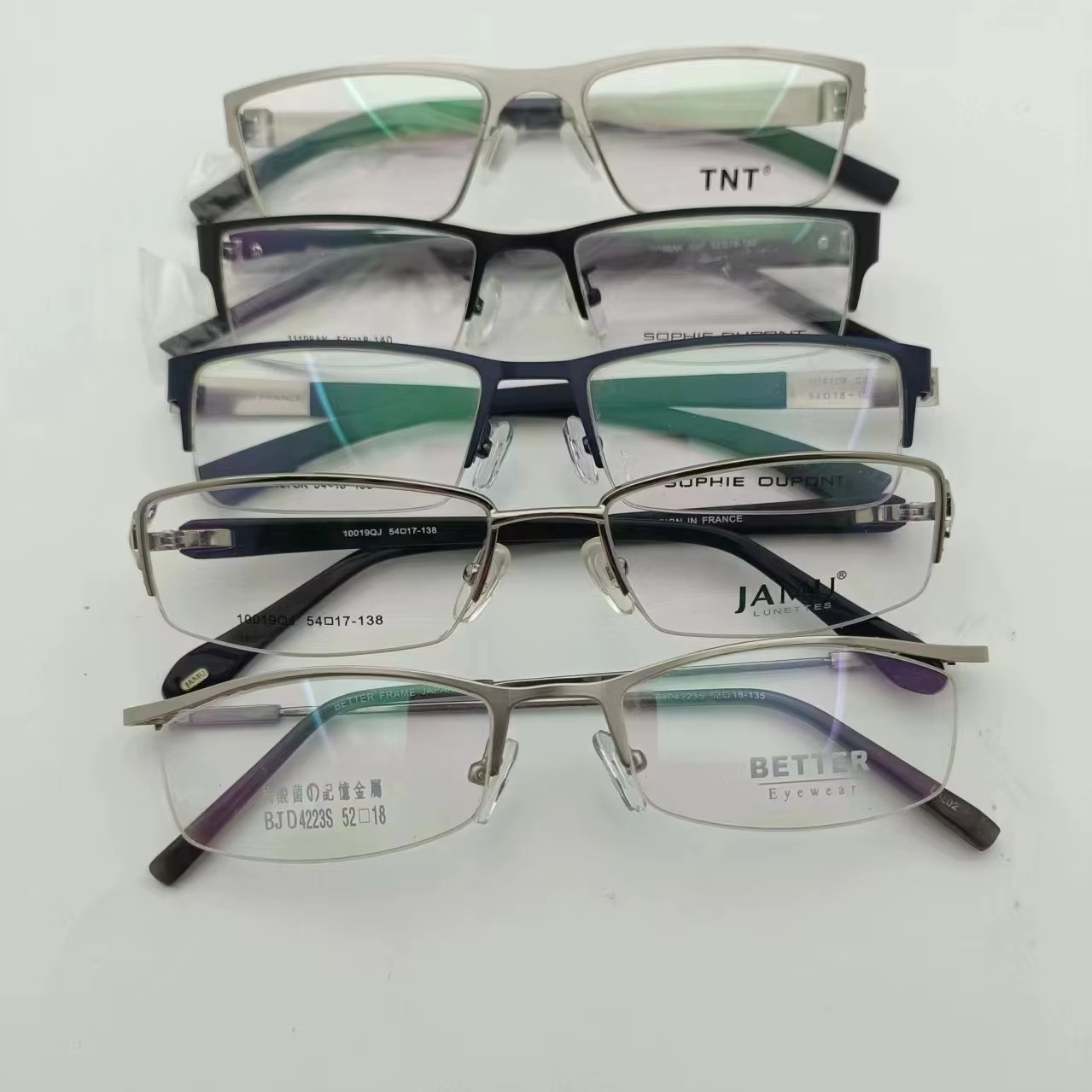 80s 90s Vintage Eyewear Designer Metal Frames Small Size Acetate Eyeglasses Frames