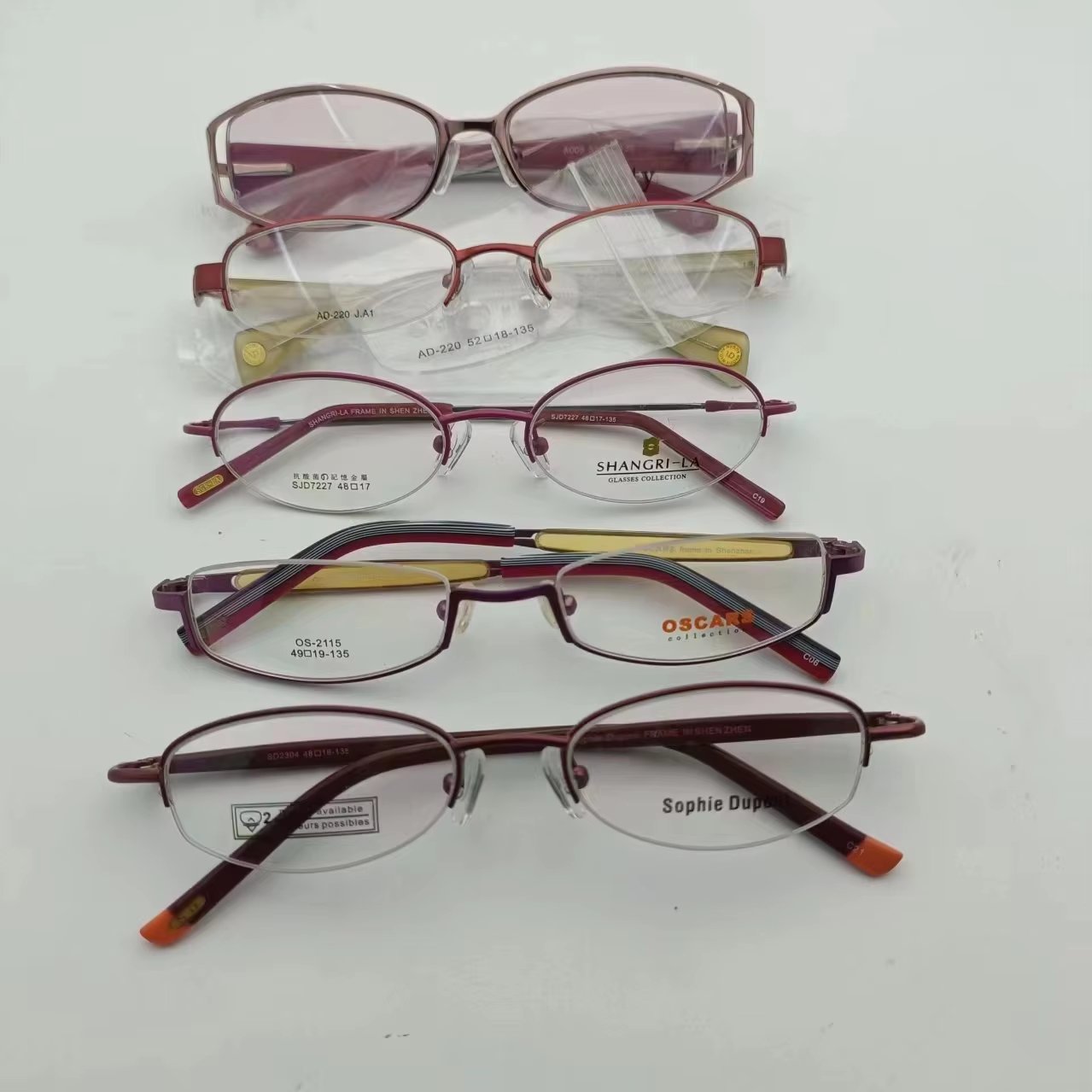 80s 90s Vintage Eyewear Designer Metal Frames Small Size Acetate Eyeglasses Frames