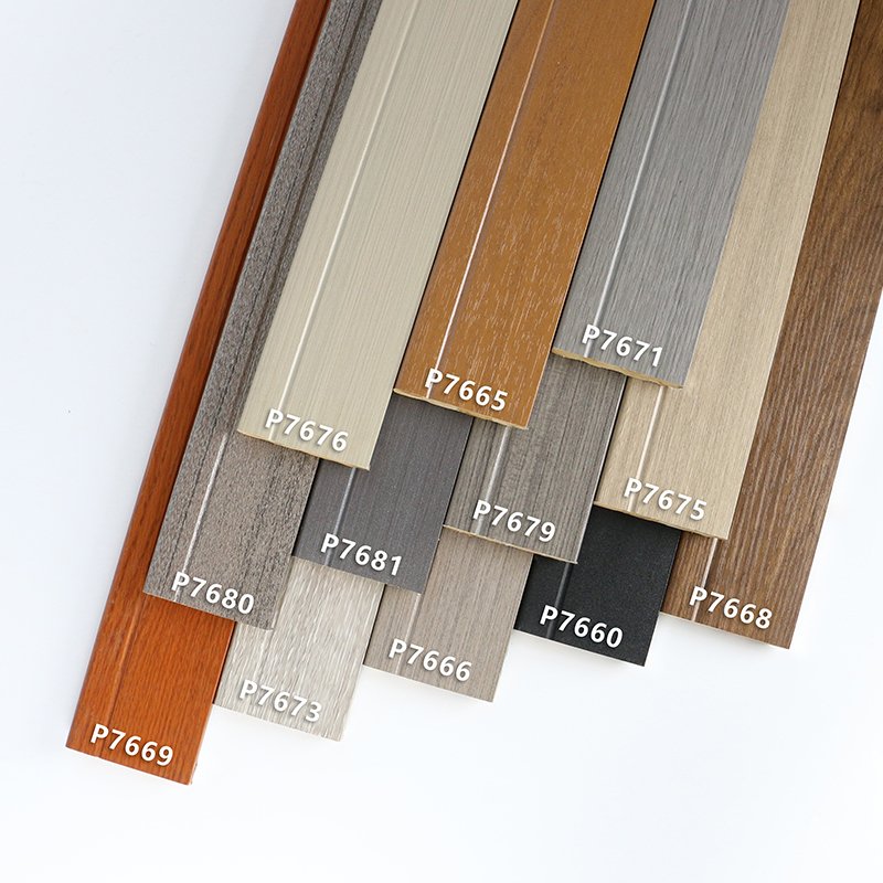 Apolloxy Decorative line moth proof PVC wood plastic moulding line door frame skirting polystyrene skirting board