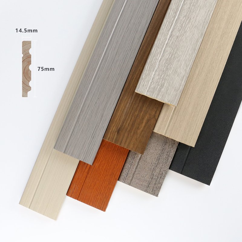 Apolloxy Decorative line moth proof PVC wood plastic moulding line door frame skirting polystyrene skirting board