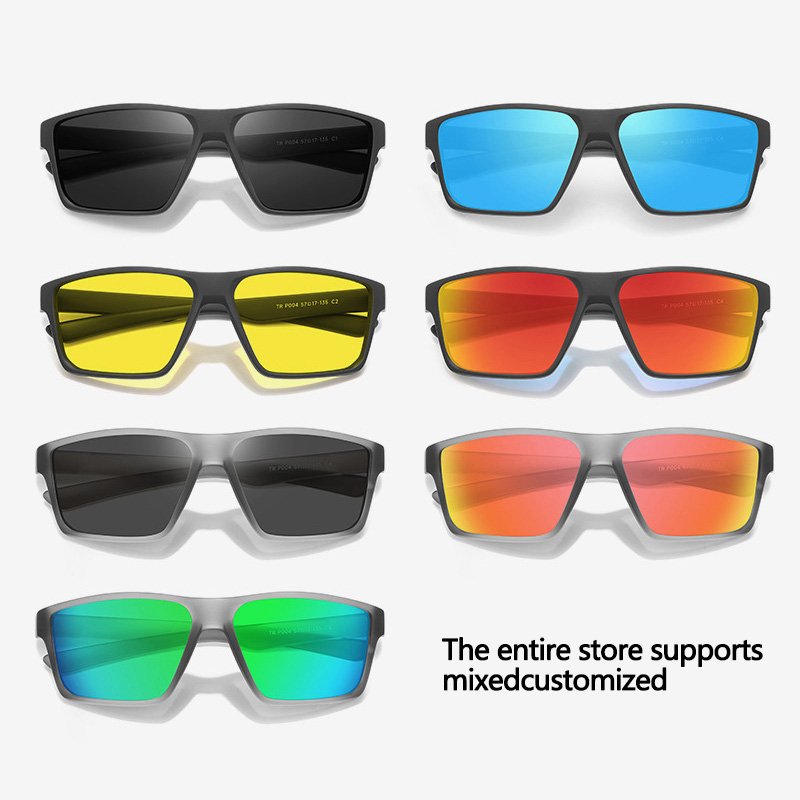 XUEDIAO Wholesale Full TR90 Frame Sunglass Polarized Outdoor Fishing Glasses Fashion Deiver Driving Sunglasses Custom Logo