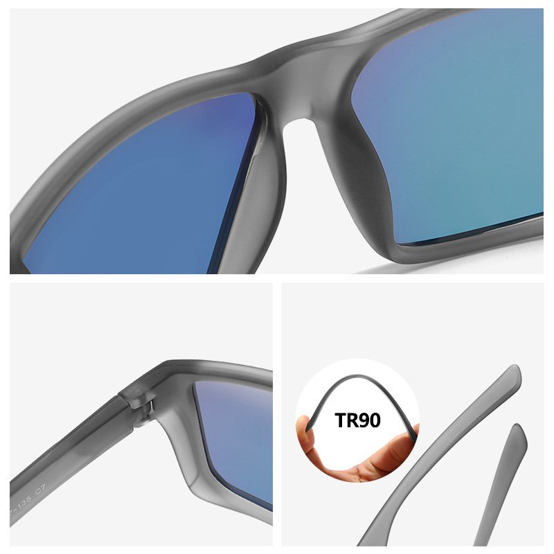 XUEDIAO Wholesale Full TR90 Frame Sunglass Polarized Outdoor Fishing Glasses Fashion Deiver Driving Sunglasses Custom Logo