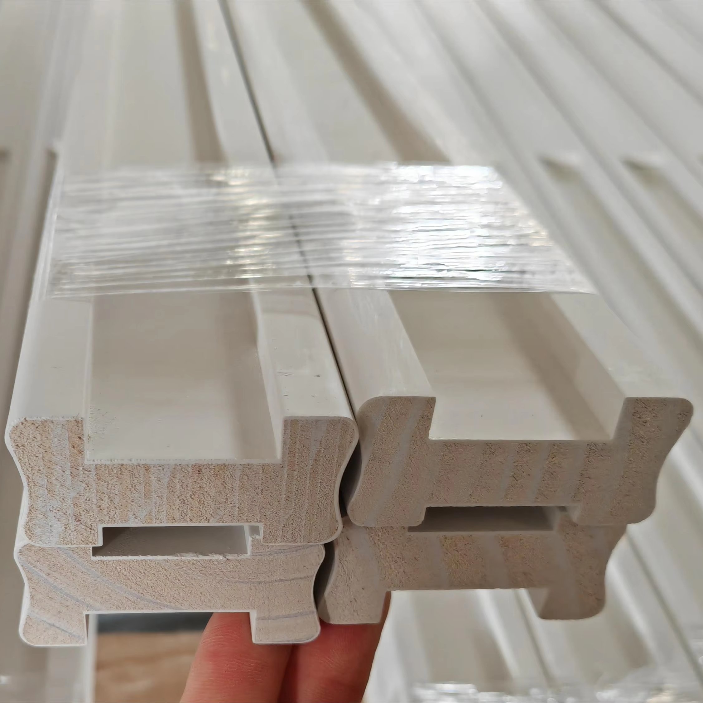 Primed FJ Radiata Pine Baserails Stair Baserail