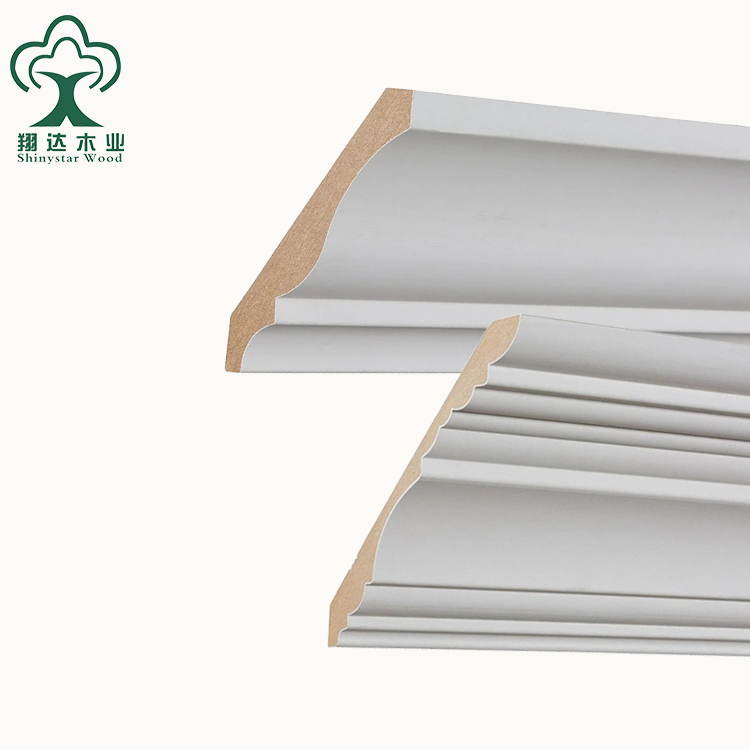 Modern Design White Wood Door Jamb White Painted Board Door Casing Frame Mouldings for Interior and Exterior Decor