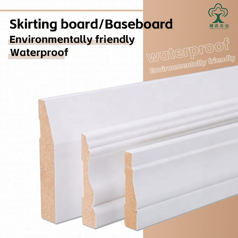 Modern Design White Wood Door Jamb White Painted Board Door Casing Frame Mouldings for Interior and Exterior Decor