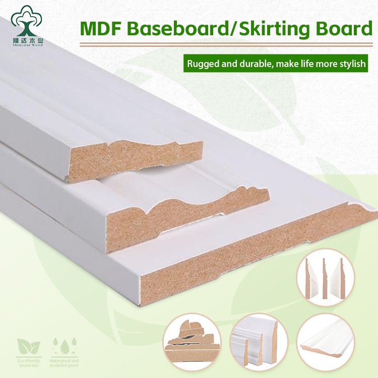 Modern Design White Wood Door Jamb White Painted Board Door Casing Frame Mouldings for Interior and Exterior Decor