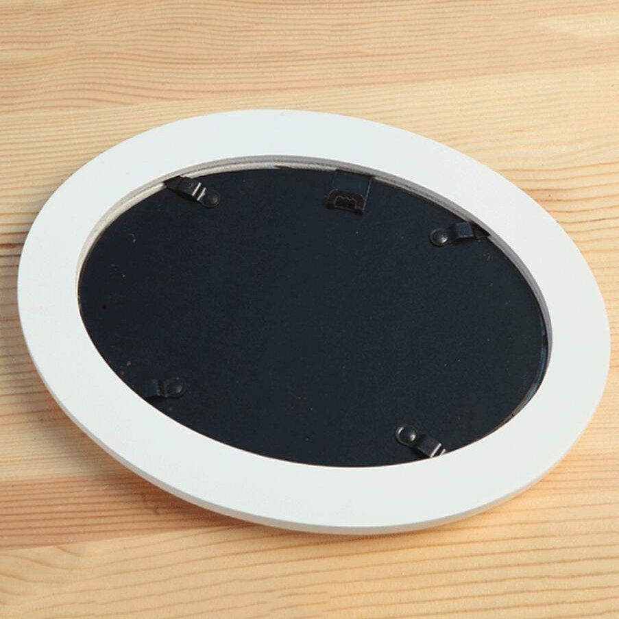 High Quality Custom 5X7'' Black Oval Wall Frame Matted to Display Wood Picture Photo Frames with Glass Front