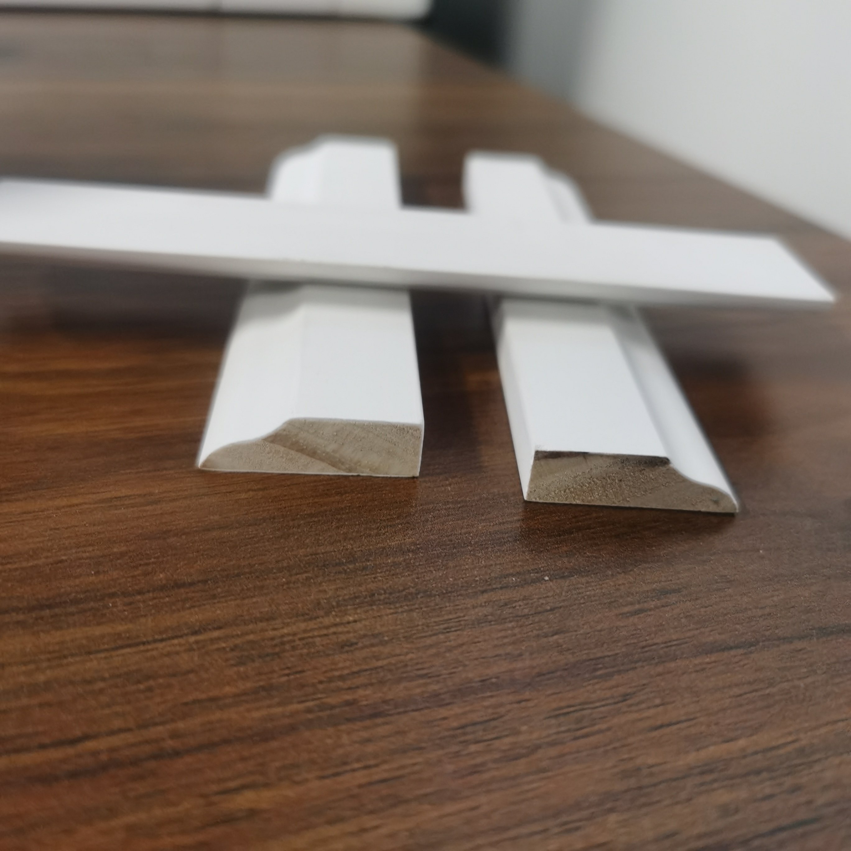 White Paint timber Decorative Wood Trim Frame Moulding Wooden Door stop line