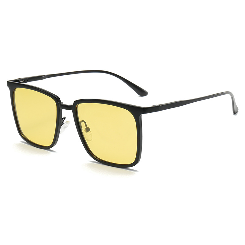 sunglasses 2024 fashion driving polarized tac metal frame lens night vision custom retro designer style sunglasses for men