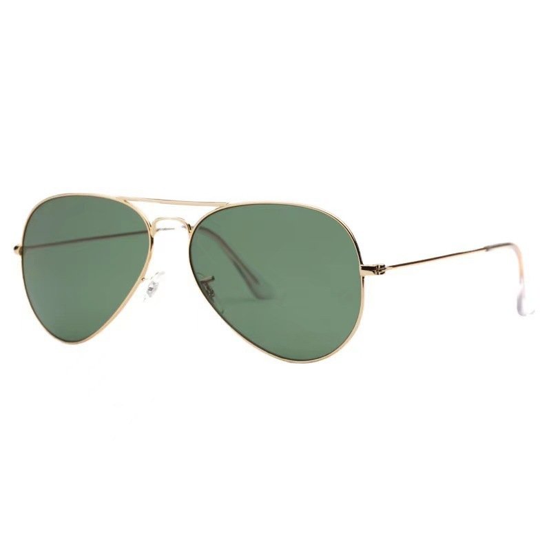 Premium Pilot Glasses 3025 Aviation Pilot Style UV Protection Glass Lenses Women Men Fashion Shades Driving Sunglasses
