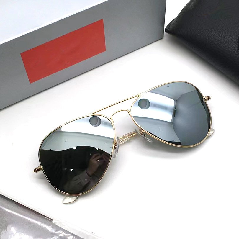Premium Pilot Glasses 3025 Aviation Pilot Style UV Protection Glass Lenses Women Men Fashion Shades Driving Sunglasses