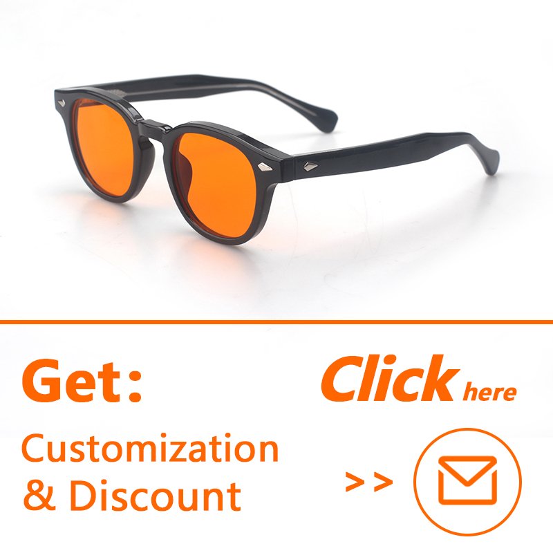 Sunray Newest Design Custom Classic Orange Lens Oval Frame TR90 Material Frames Women and Men Anti Blue Light Blocking Glasses