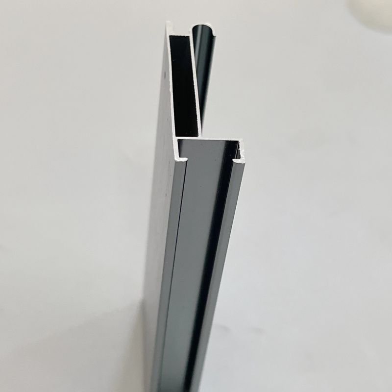 Newest Photo Frame Brushed Matte Iron Gray Aluminium Picture Frames Moulding Aluminum Profile