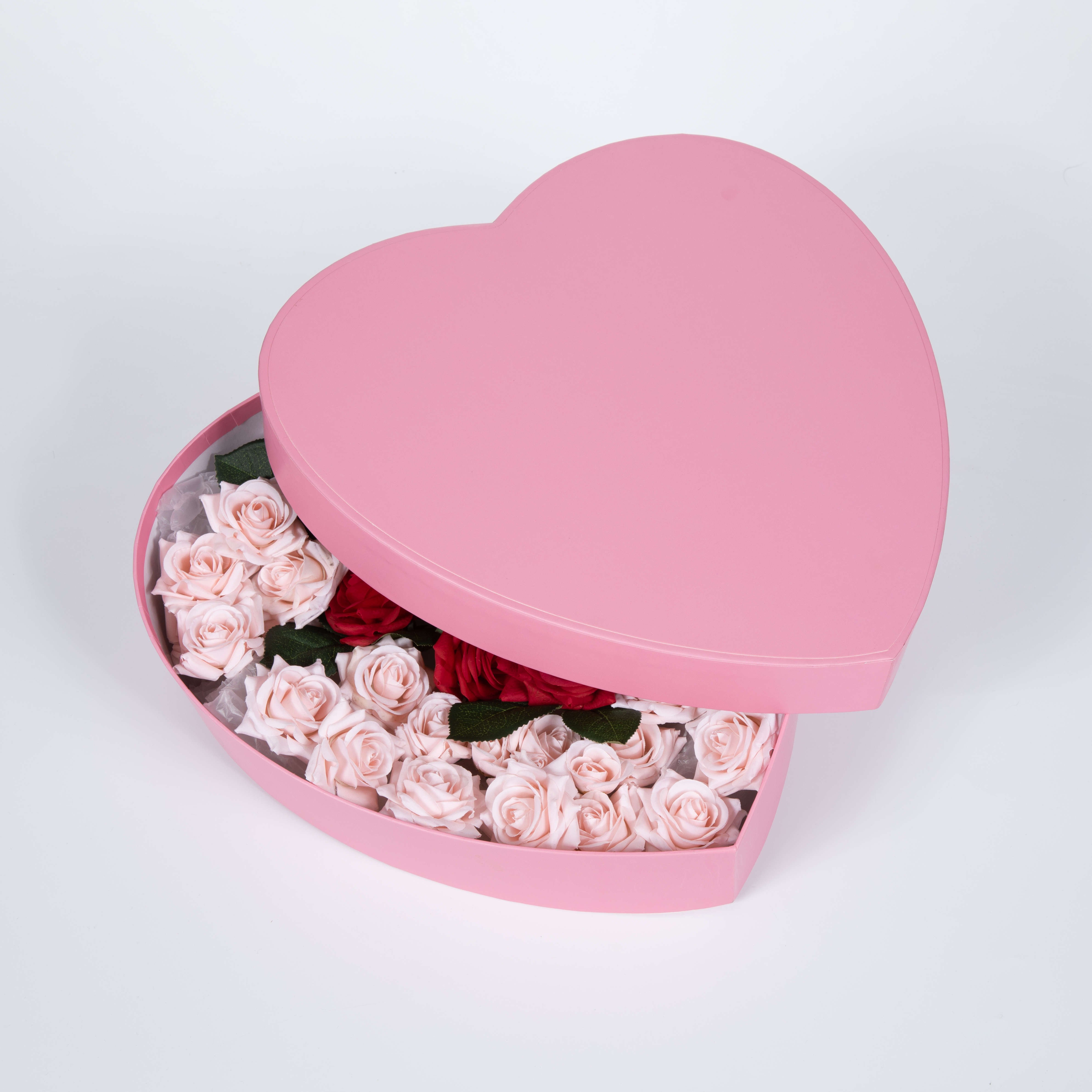 Creative Window Love Flower Box Heart-shaped Flowers Box Perspective Heart-shaped Gift Box