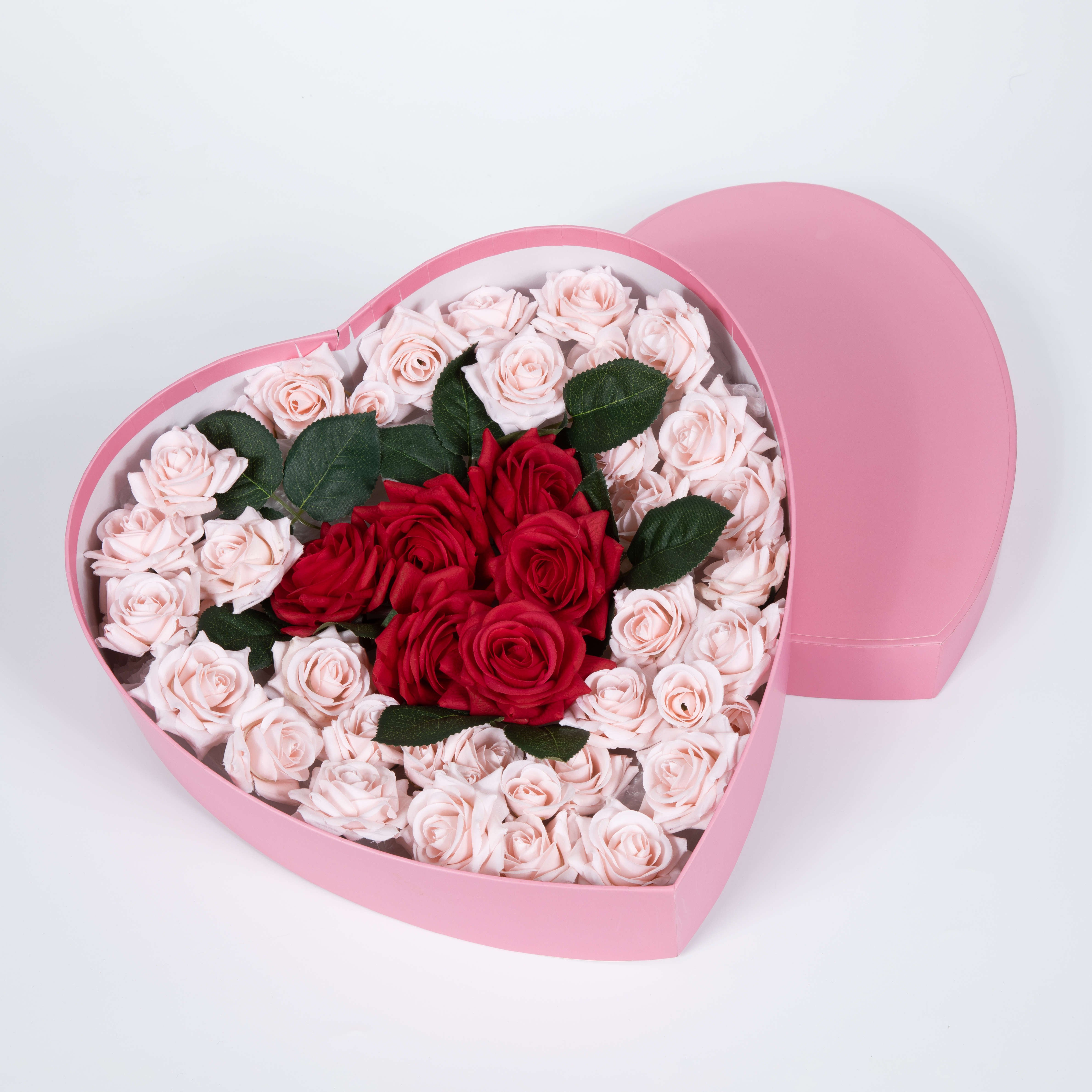 Creative Window Love Flower Box Heart-shaped Flowers Box Perspective Heart-shaped Gift Box