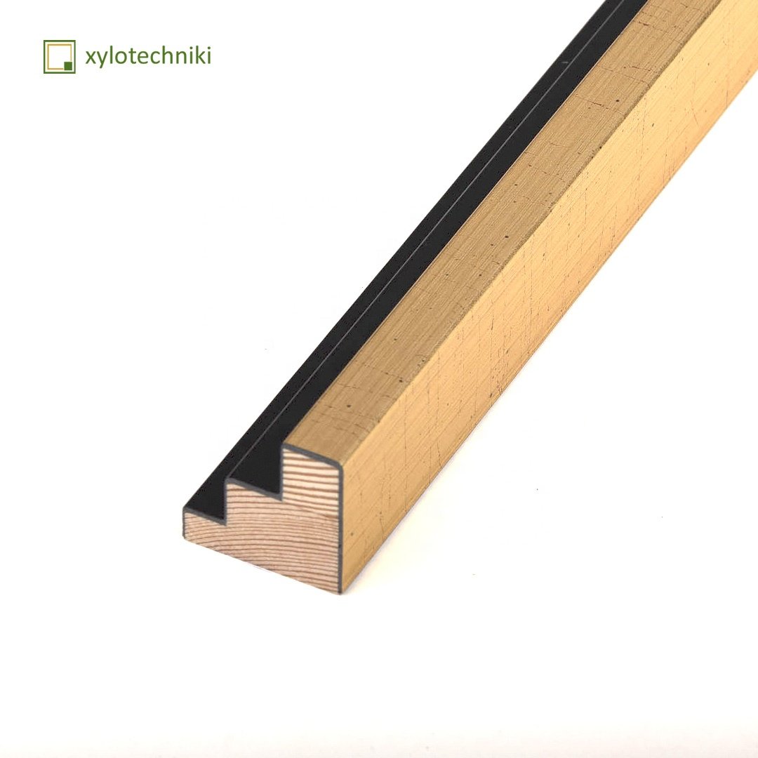 Hot-Selling L-Shaped Floater Canvas Frame with High Quality Wooden Moulding Silver Picture Frame Moulding for Paintings