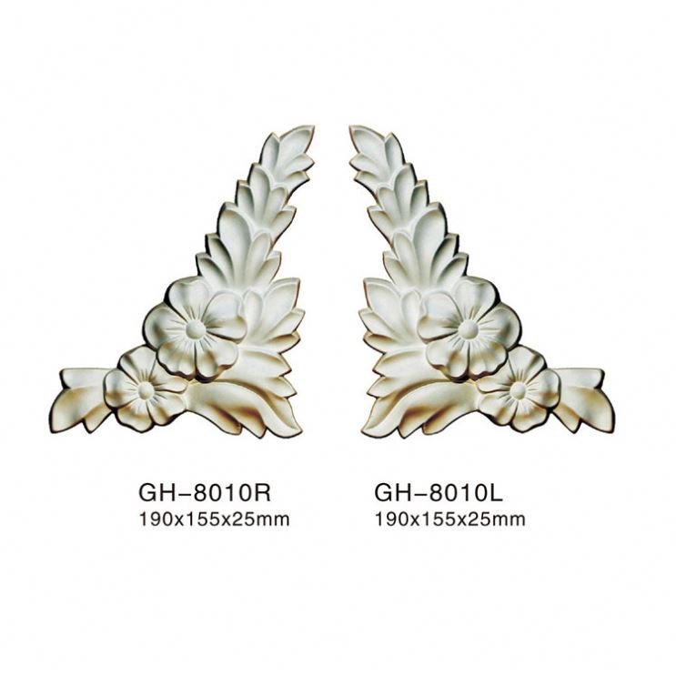 Eco-Friendly Carved Moisture-Proof Indoor Accent pieces Antique Frame Moulding Appliques Onlays Decorative For Home Office