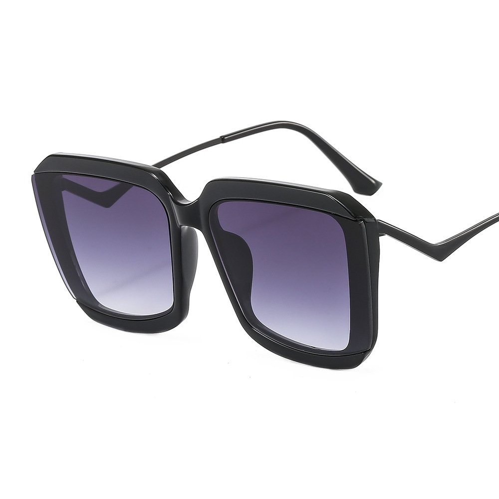 DL Glasses gradient lenses shade sunglass square oversize gafas de sol metal arm women sunglasses 2024