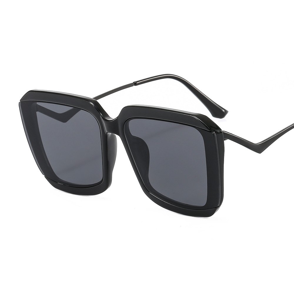 DL Glasses gradient lenses shade sunglass square oversize gafas de sol metal arm women sunglasses 2024