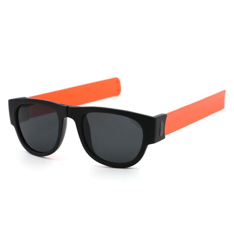 Slap Bracelet Sunglasses Magnetic Clip On Glasses Custom Logo Sun Glasses Polarized Folding Sunglasses