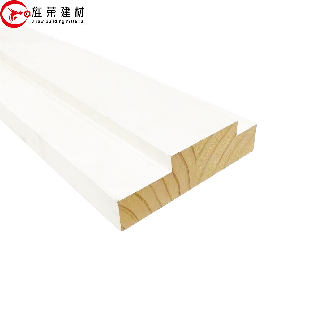 White Primed Pine Wood Exterior Door Frame for North American Market High Quality Door & Window Frames
