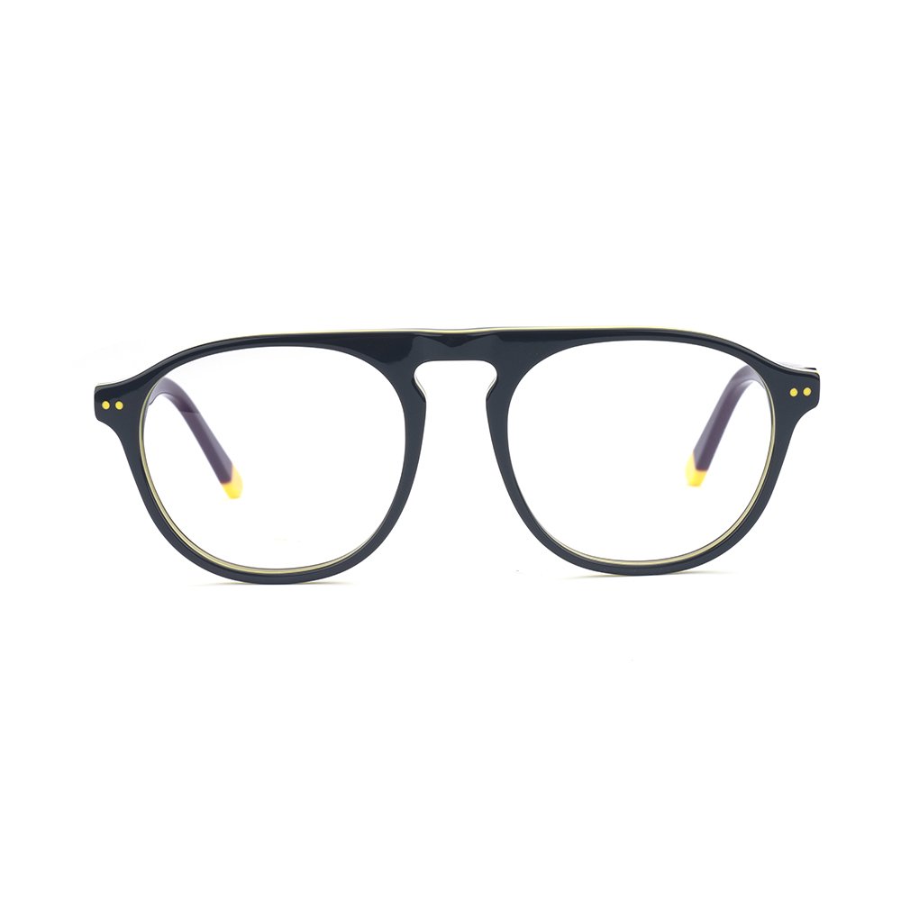 2024 Wholesale LM1009 Cool Boy All-Age Kids Optical Geometric Round Acetate Eye Wear For Teenagers