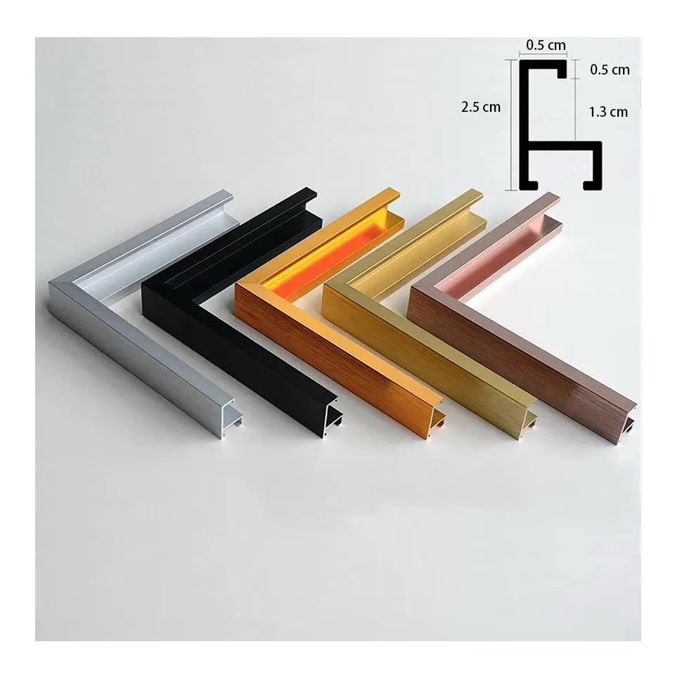 wholesale Silver rose gold black 8x10 11x14 11x17 12x16 16x20 16x24 Inch Metal Aluminum Alloy Picture Photo Mirror Frame