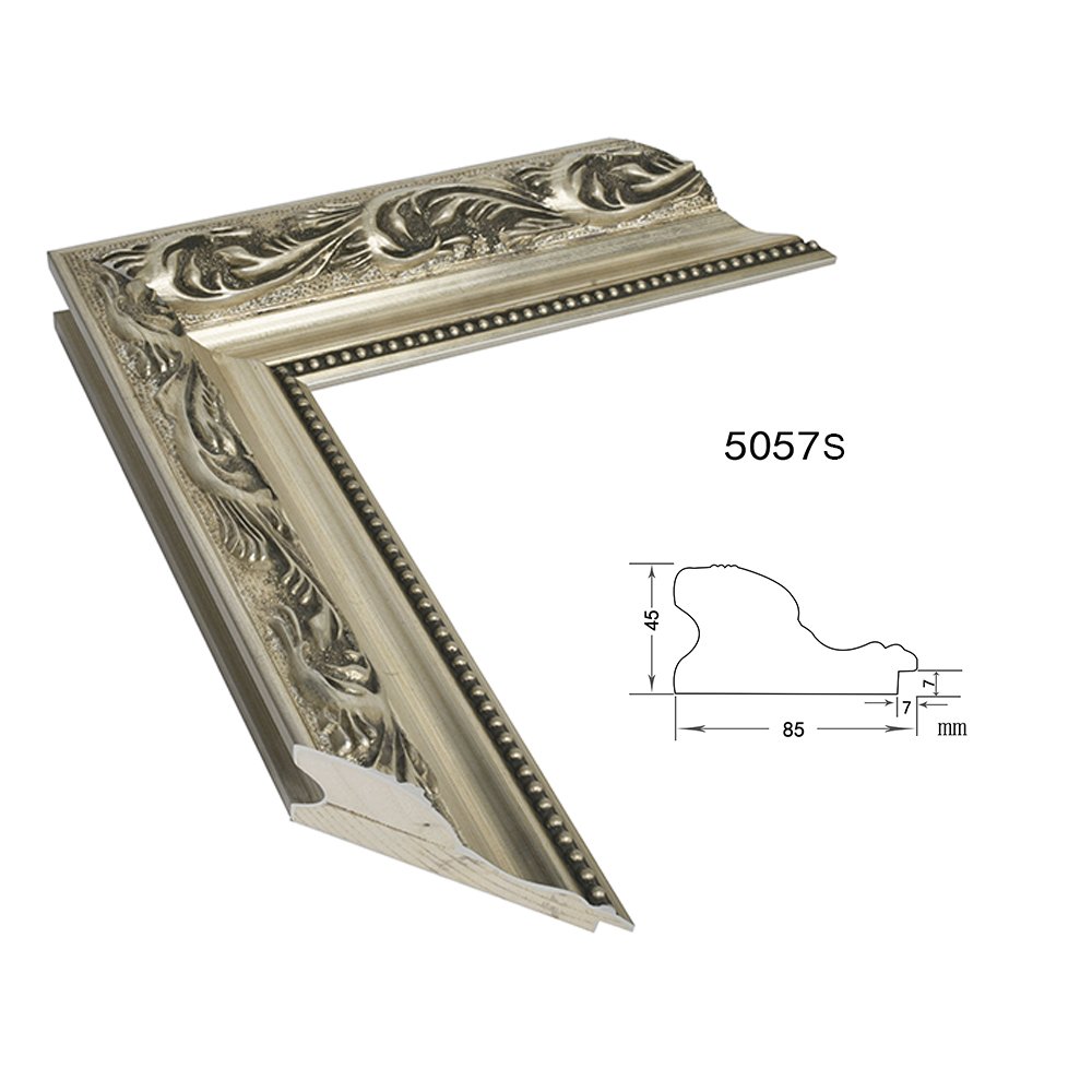 High Quality Custom Made Wood Old Fashion Vintage Royal Gold Foil Painting Frame Moulding